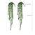 Недорогие Искусственные растения-Имитация искусственного зеленого растения, подвесное растение, искусственные украшения для домашнего сада, 60 см