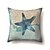 cheap Decorative Pillows-Sea Marine Double Side Pillow Cover 4PC Soft Decorative Square Cushion Case Pillowcase for Bedroom Livingroom Sofa Couch Chair Machine Washable