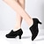cheap Practice Dance Shoes-Women&#039;s Practice Trainning Dance Shoes Performance Training Outdoor Heel Flared Heel Black