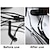 baratos Hubs USB-50 peças de clipes de cabo autoadesivos para gerenciamento de cabos suporte de fio preto organizador braçadeira autoadesiva para acessórios de clipe de carro