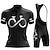 cheap Women&#039;s Clothing Sets-21Grams Women&#039;s Cycling Jersey with Bib Shorts Short Sleeve Mountain Bike MTB Road Bike Cycling Black White Pink Graphic Bike Breathable Moisture Wicking Quick Dry Spandex Sports Graphic Funny
