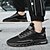 cheap Men&#039;s Shoes-Men&#039;s Sneakers Sporty Look Casual Athletic Walking Shoes Tissage Volant Breathable Black White Blue Fall