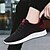 abordables Zapatillas de hombre-Hombre Zapatillas de deporte Zapatos para correr Flyknit Transpirable Listo para vestir Ligero Cómodo Corriendo Al Aire Libre Dedo redondo Goma PVC Punto Primavera Otoño Negro Negro Rojo