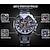 abordables Relojes mecánicos-Forsining, calendario de tres esferas, relojes de pulsera mecánicos automáticos de acero inoxidable para hombres, reloj deportivo militar de lujo de marca superior para hombres