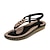 ieftine Sandale de Damă-Pentru femei Sandale Boho Mărime Plus Size Pantofi de confort Zilnic Plajă Mers Vară Toc Drept Vârf deschis Casual minimalism Imitație Piele Bandă elastică Negru Migdală Maro