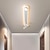 cheap Spot Lights Fixtures-LED Ceiling Light 80 cm Dimmable Geometric Shapes Flush Mount Lights Aluminum Modern Style Stylish Geometrical Painted Finishes