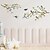 levne Ozdobné nálepky-samolepky na zeď s větvičkou ptáka do studovny / ložnice odnímatelné vinylové domácí dekorace samolepky na zeď 2ks