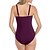 cheap Women&#039;s Swimwears-Women&#039;s Swimwear One Piece Normal Swimsuit Ruched Plain Black Burgundy Navy Blue Rose Red Bodysuit Bathing Suits Sports Beach Wear Summer