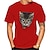 お買い得  メンズグラフィックTシャツ-男性用 Tシャツ グラフィック 猫 クルーネック ストリート 祝日 半袖 プリント 衣類 ファッション デザイナー カジュアル 快適