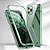 billiga iPhone-fodral-telefon fodral Till iPhone 15 Pro Max Plus iPhone 14 Pro Max Plus 13 12 11 Mini X XR XS 8 7 Magnetiskt adsorptionsfodral Helkroppsskydd Dubbelsidig Kameralinsskydd Solid färg Härdat glas Metall