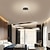 voordelige Ring &amp; Rond Ontwerp-led hanglamp 1-lichts ring cirkel design warm wit aluminium geverfde afwerkingen luxe moderne stijl eetkamer slaapkamer hanglampen 110-240v