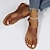 ieftine Sandale de Damă-Pentru femei Sandale Sandale plate Sandale Ortopedice Sandale Bunion Mărime Plus Size În aer liber Zilnic Plajă Culoare solidă Vară Toc Drept Vârf deschis Casual minimalism Imitație Piele Panglică