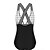저렴한 원피스-여성용 수영복 한 조각 보통 수영복 체크무늬 인쇄 블랙 바디 슈트 수영복 비치 웨어 여름 스포츠