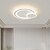 Χαμηλού Κόστους Φώτα Οροφής με Dimmer-Φωτιστικό οροφής led 50/60/90cm γεωμετρικά σχήματα φώτα χωνευτής βάσης ακρυλικό μέταλλο μοντέρνα βαμμένα φινιρίσματα φωτιστικό σαλονιού με δυνατότητα ρύθμισης ρύθμισης με τηλεχειριστήριο