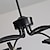 billige Cirkeldesign-led pendel dæmpbar sputnik-design justerbare geometriske former flush-mount loftslamper 8-lys 100cm hængende lysekroner til stue spisestue køkken 110-240v