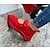 abordables Zapatillas de mujer-Mujer Zapatillas de deporte Tallas Grandes Zapatillas sin cordones Zapatos Confort Exterior Diario Color sólido Verano Tacón Cuña Dedo redondo Casual Malla Cinta Blanco Rosa Rojo
