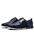 cheap Men&#039;s Oxfords-Men&#039;s Oxfords Derby Shoes Leather Shoes Dress Shoes Walking Business Casual British Gentleman Office &amp; Career Party &amp; Evening Rubber Leather Warm Slip-on Silver Wine Blue Striped Summer Spring