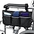 abordables Bolsos de Viaje-Bolsa organizadora de reposabrazos para silla de ruedas, accesorios de viaje para silla de ruedas, bolsa de almacenamiento con bolsillos