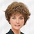 cheap Synthetic Trendy Wigs-Dance Whisperlite Wig by Paula Young - Short Fashion-Forward Wavy Wig with Razor-Cut Bangs and Luscious Layers / 30 Multi-tonal Shades of Blonde Grey Brown and Red