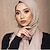 billige Arabisk muslim-sæt med 2 stk muslimsk hijab hovedomslag ensfarvet boble chiffon tørklæde til kvinder mode blødt hijab langt tørklæde wrap tørklæder 175*70cm ramadan arabisk muslimsk islamisk