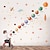 זול מדבקות קיר לקישוט-nine planets מדבקות קיר רקע חדר ילדים יצירתי קישוט קיר מדבקות גרפיטי pvc