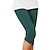 billige Basisunderdele til kvinder-Dame Bukser capri shorts Medium Talje Calf-længde Sort