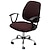 levne Potah na kancelářskou židli-potah na počítačovou kancelářskou židli natahovací otočné herní sedadlo slipcover elastický polar fleece černý jednobarevný měkký odolný omyvatelný