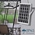 billige Udendørsvæglamper-solar pendel udendørs vandtæt 2 hoved høj kapacitet udendørs / indendørs solar lampe velegnet til gårdhaver garager osv.