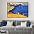 cheap Famous Paintings-Handmade Oil Painting Canvas Wall Art Decoration Famous Wassily Kandinsky Abstract Landscape for Home Decor Rolled Frameless Unstretched Painting