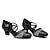 cheap Ballroom Shoes &amp; Modern Dance Shoes-Women&#039;s Modern Shoes Training Party Practice Glitter Crystal Sequined Jeweled Comfort Shoes Basic Party / Evening Heel Sparkling Glitter Buckle Glitter Thick Heel Round Toe Cross Strap Adults&#039; Silver