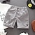 cheap Bottoms-Kids Boys Shorts Solid Color Quick Dry Shorts School Cotton Adorable Daily Yellow Blue Gray Mid Waist