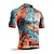 cheap Men&#039;s Jerseys-21Grams Men&#039;s Cycling Jersey Short Sleeve Bike Top with 3 Rear Pockets Mountain Bike MTB Road Bike Cycling Breathable Moisture Wicking Quick Dry Reflective Strips Blue Orange Green Graphic Polyester