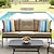 tanie poduszka i pokrowce na zewnątrz-Wodoodporna poszewka na poduszkę na zewnątrz w paski na patio, sofę ogrodową, kanapę, salon
