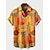 זול חולצות הוואי וינטג&#039; לגברים-בגדי ריקוד גברים חולצה חולצת הוואי חולצות הוואי וינטג&#039; אותיות הדפסים גרפיים קוקטייל בנות הולה צווארון מתקפל לבן צהוב ירוק בהיר אודם חאקי רחוב קזו&#039;אל שרוול קצר דפוס כפתור למטה ביגוד