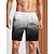 baratos calções de banho e calções de surf-Homens Bermuda de Surf Shorts de Natação Calção Justo de Natação Shorts de verão Com Cordão com forro de malha Cintura elástica Gradiente Estampas Abstratas Secagem Rápida Curto Feriado Praia