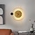 cheap Indoor Wall Lights-LED Wall Lights Clock Design Dimmable 41.5cm Creative Aisle Bedroom Living Room Background Wall Decoration Wall Sconce Lighting 110-240V