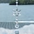 billiga Drömfångare-snöflinga drömfångare kristall solfångare vindspel handgjord present vindspel prydnad vägghängande utomhusdekor