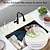 cheap Kitchen Cleaning-Silicone Sink Splash Guard, Faucet Handle Drip Catcher Tray Faucet Absorbent Mat