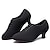 cheap Practice Dance Shoes-Women&#039;s Practice Trainning Dance Shoes Performance Training Outdoor Heel Flared Heel Black