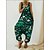 cheap Women&#039;s Jumpsuits-Women&#039;s Overall Button Pocket Animal Crew Neck Streetwear Daily Vacation Loose Fit Sleeveless Light Green Army Green Dusty Rose S M L Summer