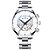 cheap Quartz Watches-Mens Watches Stainless Steel Waterproof Calendar Quartz Watch Man Luxury Business Dress Watch for Men Fashion Male Wrist Watch