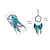 abordables Atrapasueños-Atrapasueños azul regalo hecho a mano pluma gancho flor carillón de viento adorno colgante de pared decoración arte estilo bohemio 9x40 cm/3,54 &#039;&#039;x 16&#039;&#039;