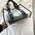 cheap Handbags-Women&#039;s Handbag Bag Set Daily Buckle Waterproof Solid Color Black White