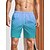 baratos calções de banho e calções de surf-Homens Bermuda de Surf Shorts de Natação Calção Justo de Natação Shorts de verão Com Cordão com forro de malha Cintura elástica Gradiente Estampas Abstratas Secagem Rápida Curto Feriado Praia