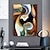 cheap People Paintings-Oil Painting Handmade Hand Painted Wall Art Home Decoration Décor Living Room Bedroom Abstract Portrait Modern Contemporary Rolled Canvas