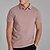 cheap Zip Polo-Men&#039;s Zip Polo Golf Shirt Casual Sports Quarter Zip Short Sleeve Basic Comfortable Solid Color Plain Classic Style Classic Summer Regular Fit Pink Zip Polo