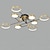 preiswerte Dimmbare Deckenleuchten-led deckenleuchte dimmbar licht modern schwarz gold 6/8 köpfe kreis design 75 cm einbauleuchten aluminium led nordic style 110-240v