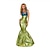 cheap Carnival Costumes-The Little Mermaid Mermaid Dress Cosplay Costume Outfits Masquerade Fancy Costume Adults&#039; Women&#039;s Mermaid and Trumpet Gown Slip Cosplay Costume Halloween Halloween Halloween Masquerade Mardi Gras