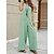 cheap Women&#039;s Jumpsuits-Women&#039;s Jumpsuit Pocket Solid Color U Neck Streetwear Home Street Regular Fit Strap Black Navy Blue Green S M L Summer