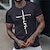 cheap Men&#039;s Graphic T Shirt-Men&#039;s T shirt Tee Graphic Tee Casual Style Classic Style Letter Print Crew Neck Street Holiday Short Sleeve Print Clothing Apparel Designer Casual Faith Summer Black